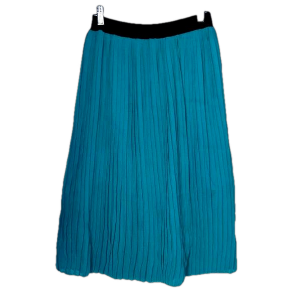 Koton Pleated Skirt Teal